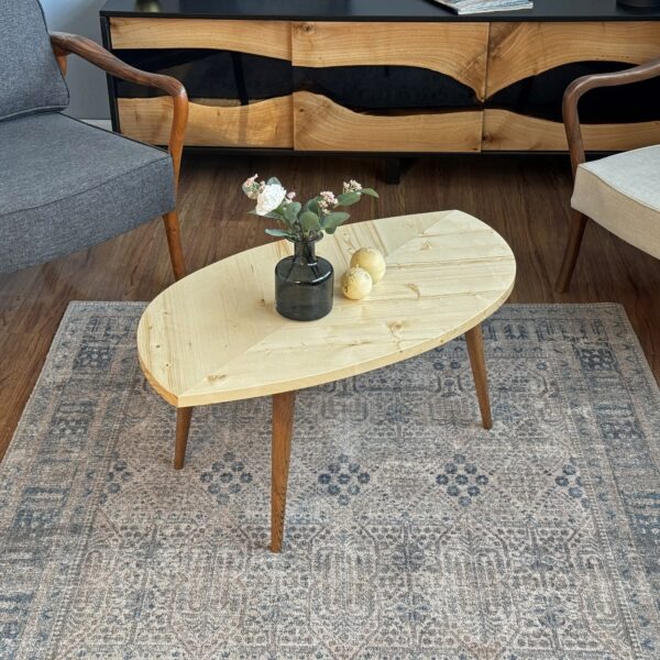 Citrovita Solid Wood Drop Leaf Coffee Table – Modern Folding Design - Image 13