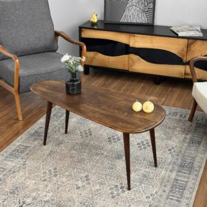 Citrovita Rustic Oak Coffee Table – Solid Wood Centerpiece for Living Room