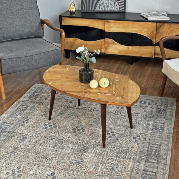 Citrovita Solid Wood Drop Leaf Coffee Table – Modern Folding Design - Image 10