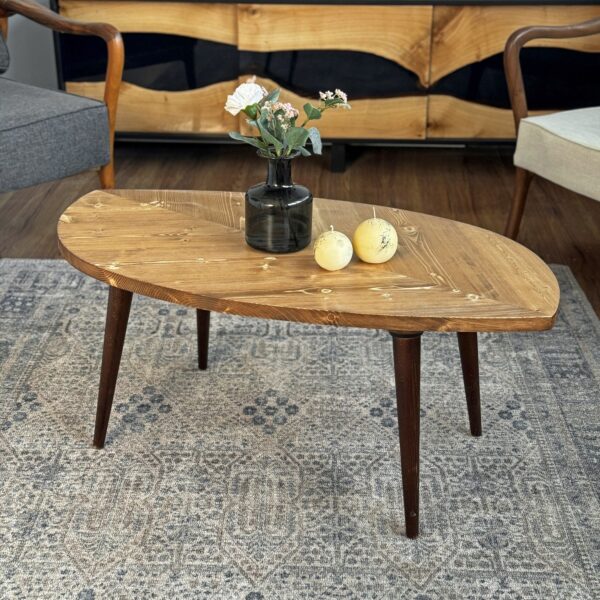 Citrovita Solid Wood Drop Leaf Coffee Table – Modern Folding Design