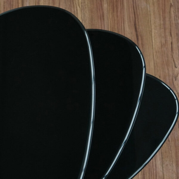 Citrovita Black Rustic Nesting Coffee Tables – Set of 3 Solid Wood - Image 10