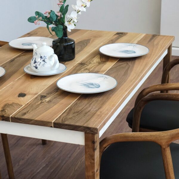 Citrovita Rustic Farmhouse Dining Table – Solid Wood Rectangular Kitchen Table - Image 7