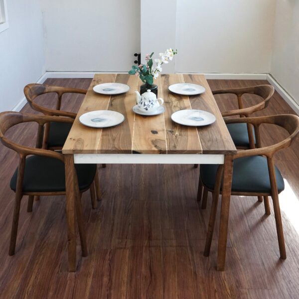 Citrovita Rustic Farmhouse Dining Table – Solid Wood Rectangular Kitchen Table - Image 8